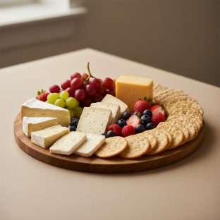 Cheese and Fruit Platter Cheese and Fruit Platter