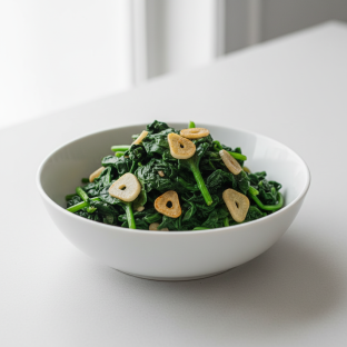 Spinach with Garlic Spinach with Garlic