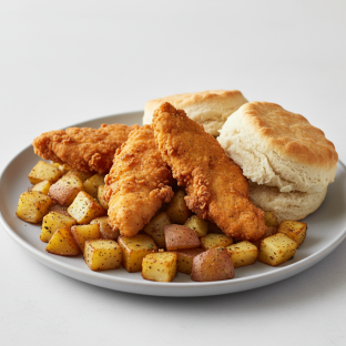 Biscuits and Breakfast Potatoes Down South Biscuits and Breakfast Potatoes Down South