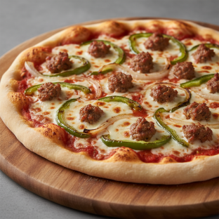 Hot Half Baked Philly Pizza