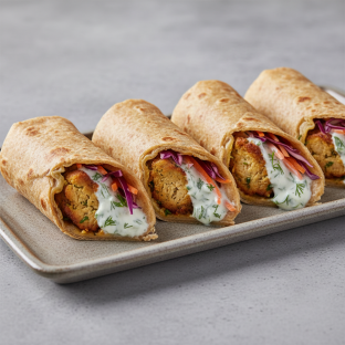 Chicken Kebab Roll Tray