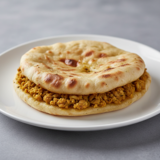Individual Chicken Keema Naan