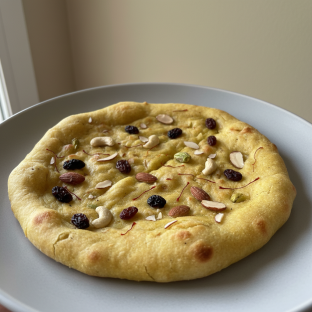 Individual Saffron Special Naan