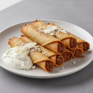 Beef Tinga Taquitos Beef Tinga Taquitos