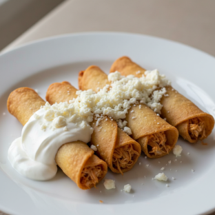 Chicken Tinga Taquitos Chicken Tinga Taquitos