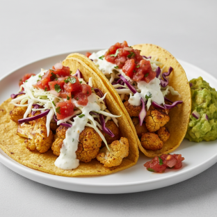 Baja Cauliflower Tacos Baja Cauliflower Tacos