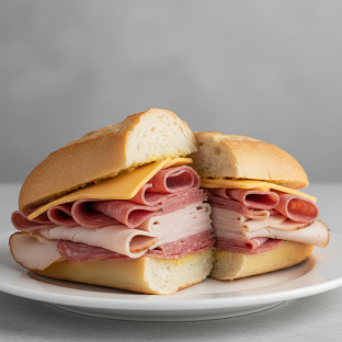 Turkey, Genoa Salami and Cheddar Turkey, Genoa Salami and Cheddar