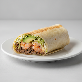 Mathew Berry's Surf and Turf Burrito Mathew Berry's Surf and Turf Burrito