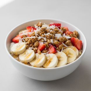 Strawberry Banana Breakfast Bowl Strawberry Banana Breakfast Bowl