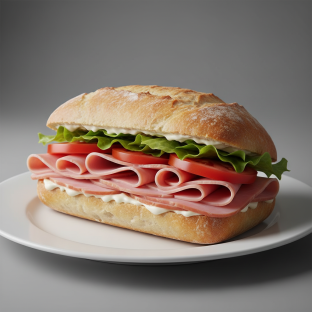 Quarter Pound Ham Sandwich Quarter Pound Ham Sandwich