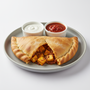 Paneer Achari Calzone