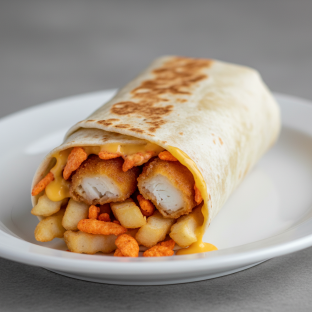 Crazy Fried Fish Burrito Crazy Fried Fish Burrito