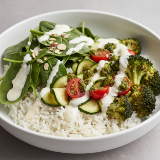 Garlic Veggie Bowl