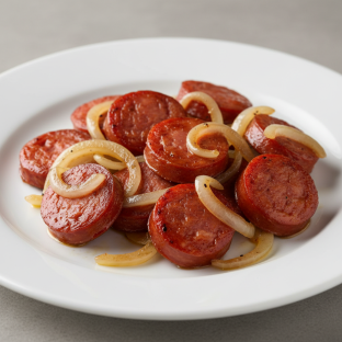 Calabresa Sausage and Onions Calabresa Sausage and Onions