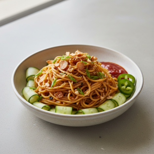 Burmese Garlic Noodle Burmese Garlic Noodle