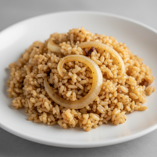 Brown Rice with Onions Home Style Fried Rice Brown Rice with Onions Home Style Fried Rice