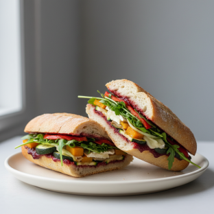 Roasted Veggie Baguette Roasted Veggie Baguette