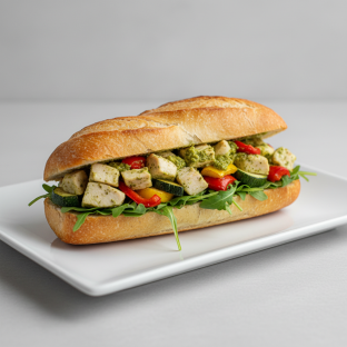 Chicken Pesto Baguette Chicken Pesto Baguette