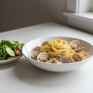 Linguini Con Clams and White Sauce Linguini Con Clams and White Sauce