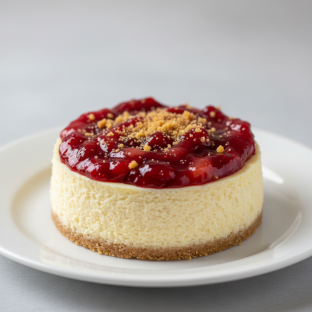 Individual Fruit Preserve Cheesecake