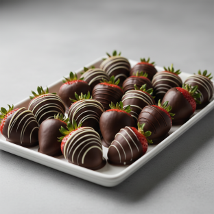 Chocolate-Dipped Strawberry Tray
