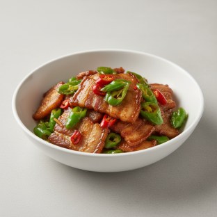Stir-Fry Pork Belly with Green Pepper Stir-Fry Pork Belly with Green Pepper
