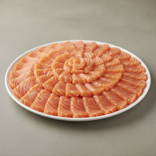 Salmon Sashimi Party Tray Salmon Sashimi Party Tray
