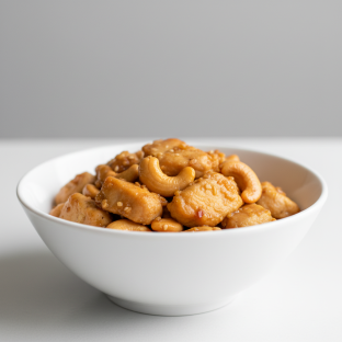 Meatless Chicken with Cashews Meatless Chicken with Cashews