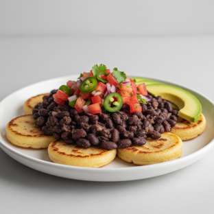 Arepa Bowl with Beans Arepa Bowl with Beans