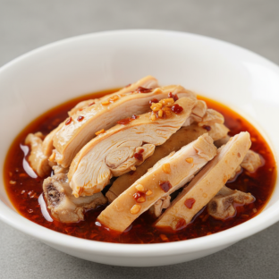 Sliced Chicken (with Bones) in Red Chili Oil Sliced Chicken (with Bones) in Red Chili Oil