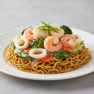 Seafood Pan Fried Egg Noodles Seafood Pan Fried Egg Noodles