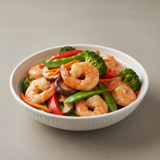 Prawns with Vegetables Prawns with Vegetables