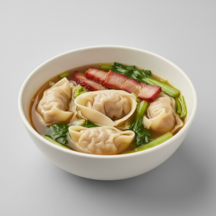 Won Ton Soup (with BBQ Pork and Veggie) Won Ton Soup (with BBQ Pork and Veggie)