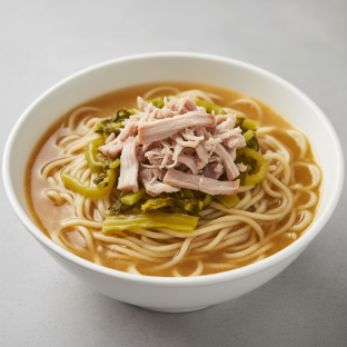 Shredded Pork with Chinese Pickled Soup Noodle Shredded Pork with Chinese Pickled Soup Noodle