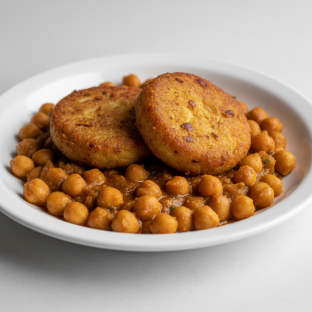 Aloo Tikki with Chana Aloo Tikki with Chana