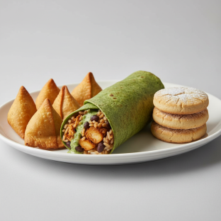 The Green Goan Burrito Combo Meal Deal The Green Goan Burrito Combo Meal Deal