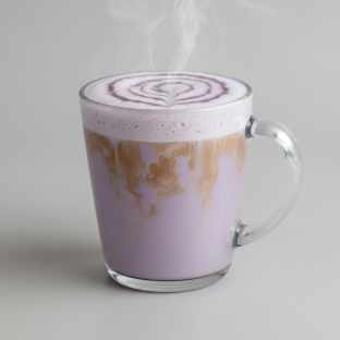 Ube Taro Hot Latte Ube Taro Hot Latte