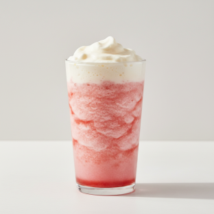 Strawberry Tea Slush with Crema Strawberry Tea Slush with Crema