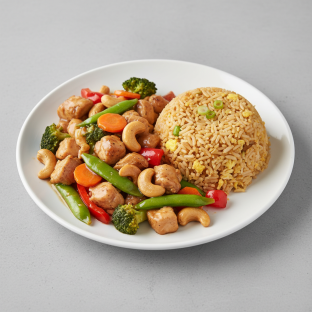 Cashew Chicken with Fried Rice Dinner Cashew Chicken with Fried Rice Dinner