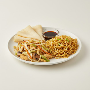Moo Shu Chicken with Lo Mein Dinner Moo Shu Chicken with Lo Mein Dinner