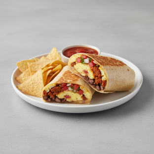 Chorizo Sausage Breakfast Burrito