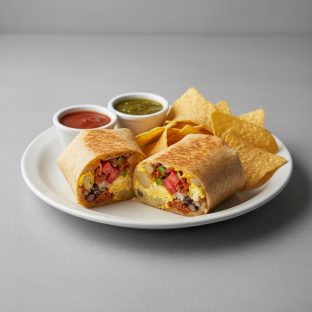 Potato and Chorizo Breakfast Burrito