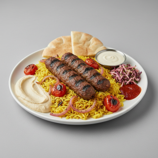 Kafta Kebab Plate Kafta Kebab Plate