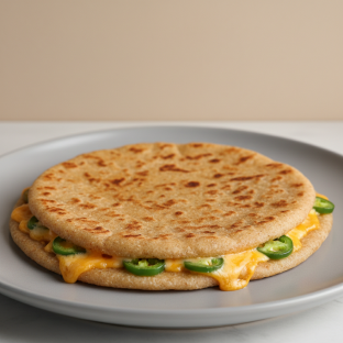 Cheese and Jalapeno Roti