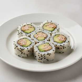 Ura Cooked Tuna and Avocado Baby Uramaki Ura Cooked Tuna and Avocado Baby Uramaki