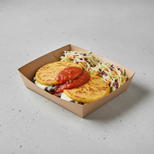 Cheese and Bean Pupusas Boxed Meals Cheese and Bean Pupusas Boxed Meals
