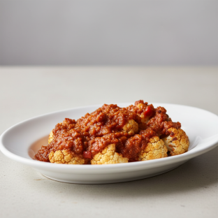 Tray of Roasted Romesco Cauliflower Tray of Roasted Romesco Cauliflower