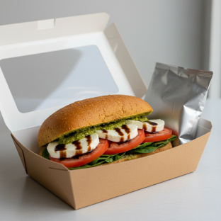 Gluten-free Caprese Sandwich Boxed Meal Gluten-free Caprese Sandwich Boxed Meal