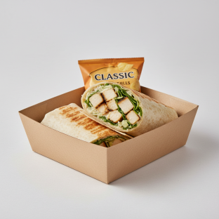 Chicken Caesar Wrap Boxed Meal Chicken Caesar Wrap Boxed Meal