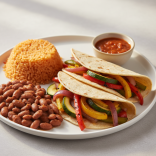 Fajitas Veggies With House Habanero in Corn Tortilla (gluten Free) Fajitas Veggies With House Habanero in Corn Tortilla (gluten Free)